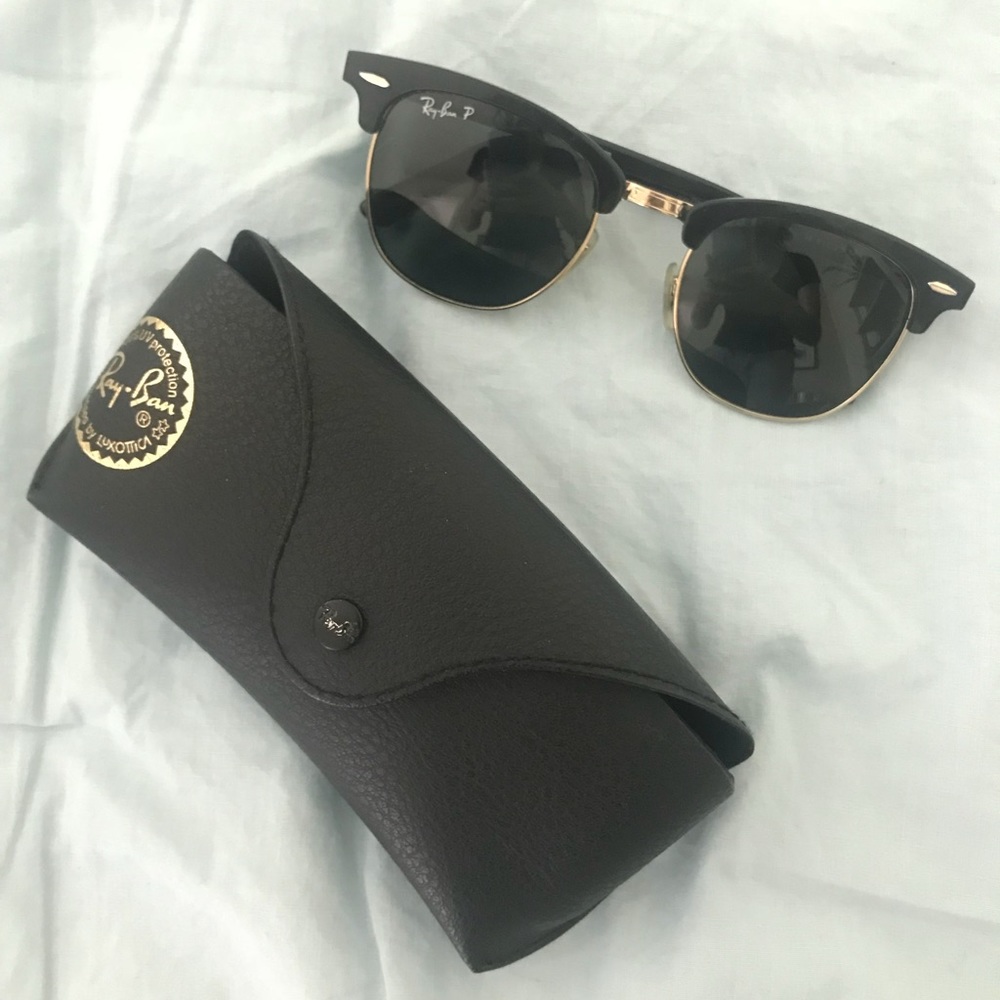 Ray-Ban Clubmaster polarized sunglasses RB3016
